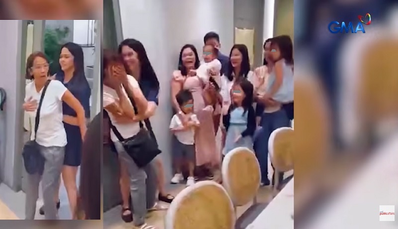 海外子女归乡为母亲64岁生日惊喜庆祝-manila58.com