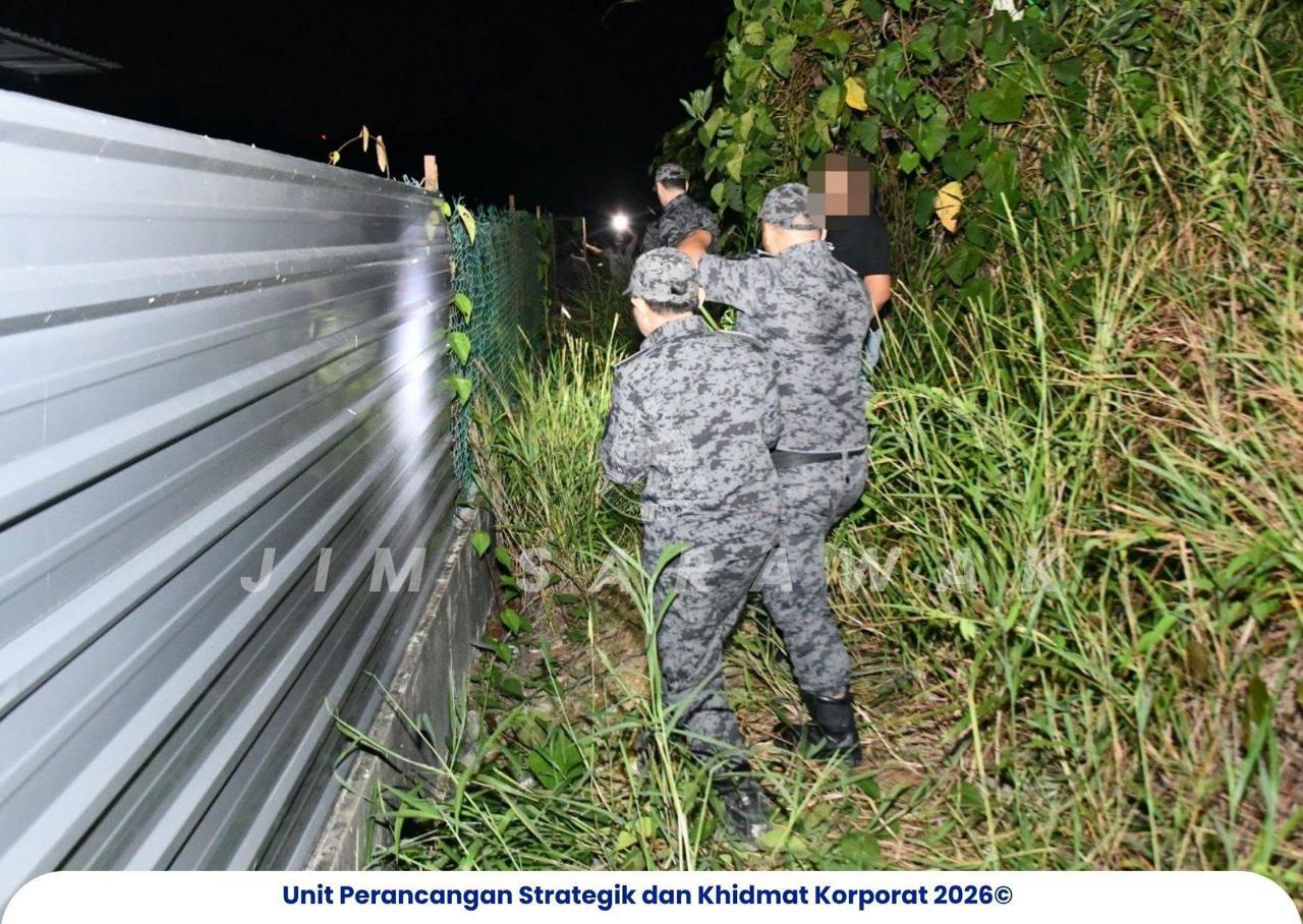 🇲🇾 马来西亚砂拉越警方突袭八据点 逮捕74名非法外籍人-manila58.com