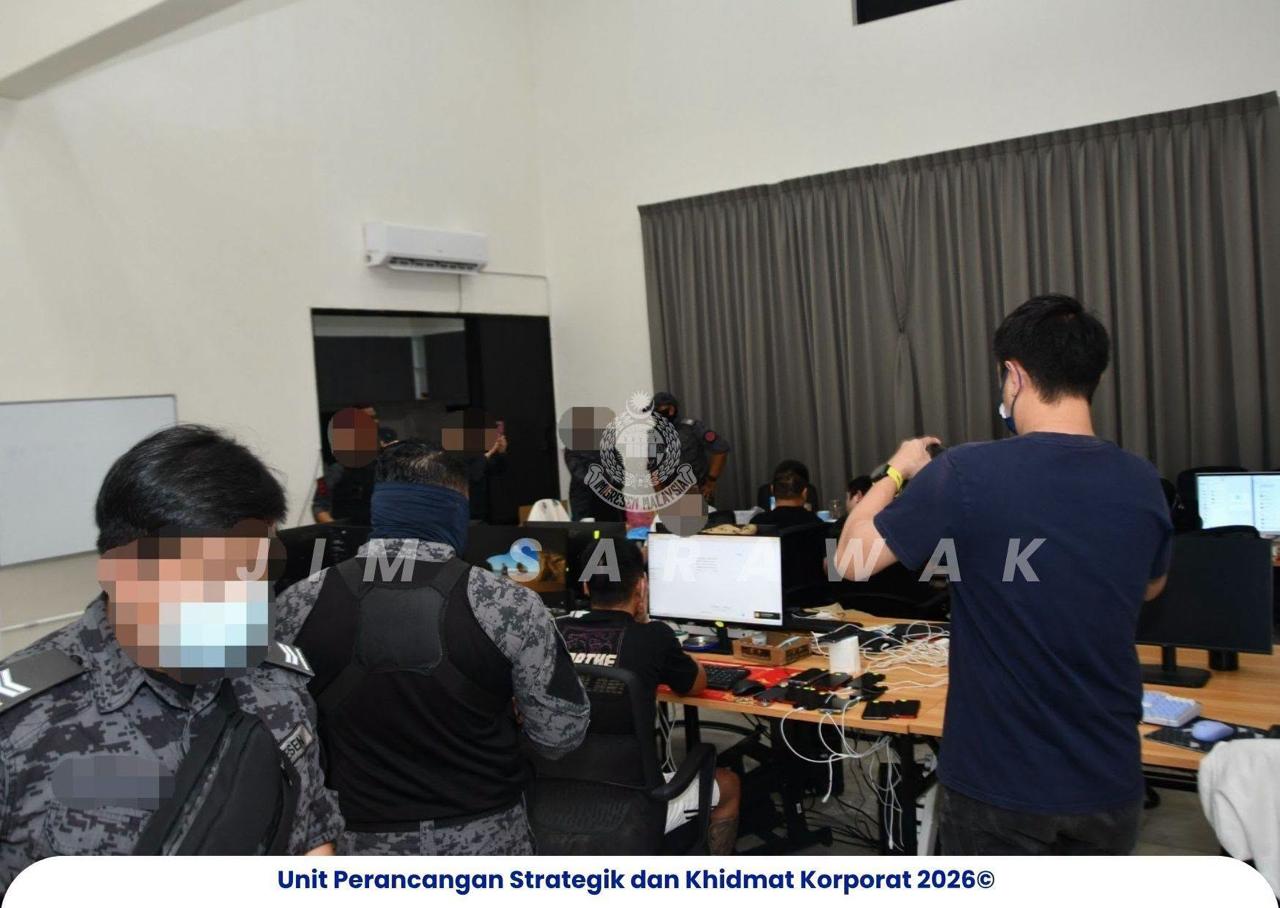 🇲🇾 马来西亚砂拉越警方突袭八据点 逮捕74名非法外籍人-manila58.com