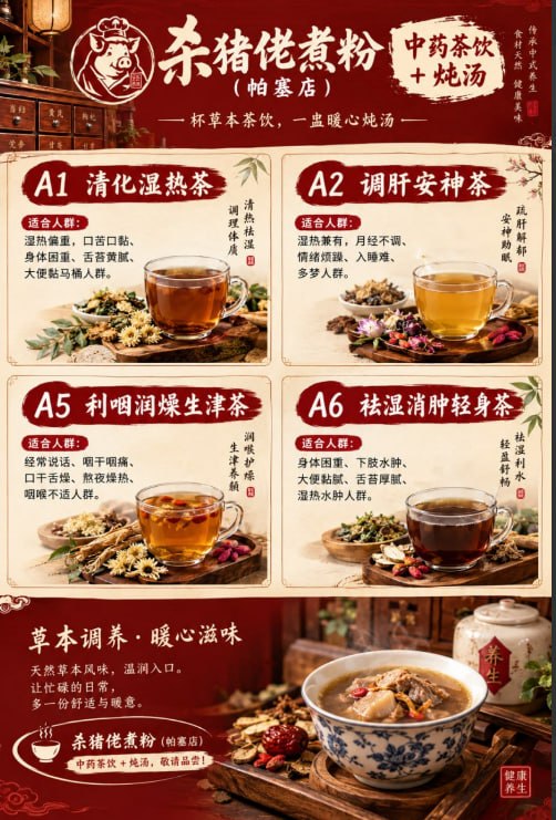 🎰 中药茶饮+炖汤杀猪佬煮粉（帕塞店）-manila58.com