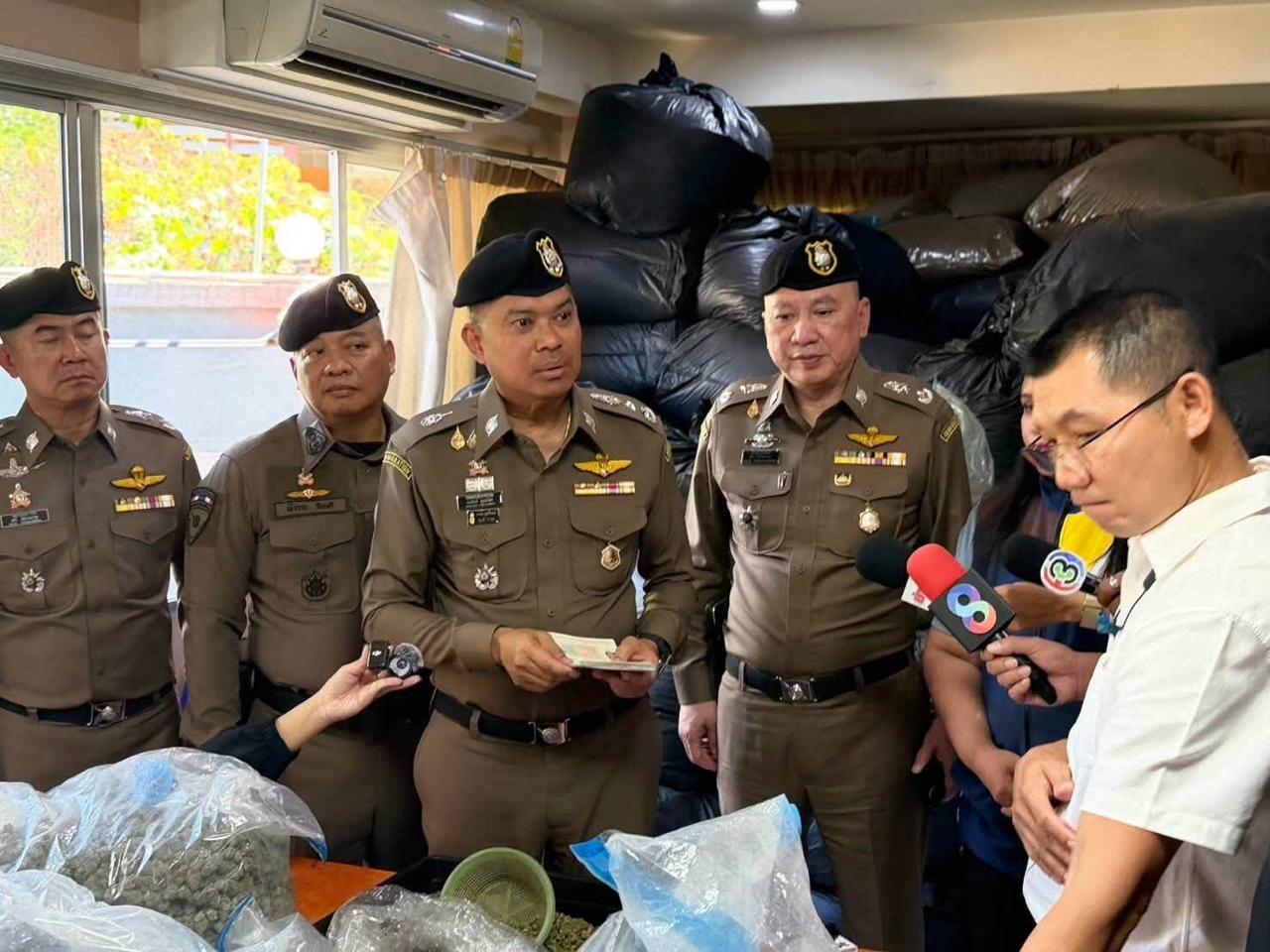 泰国移民局查获5吨大麻花 抓获5名外籍嫌犯-manila58.com