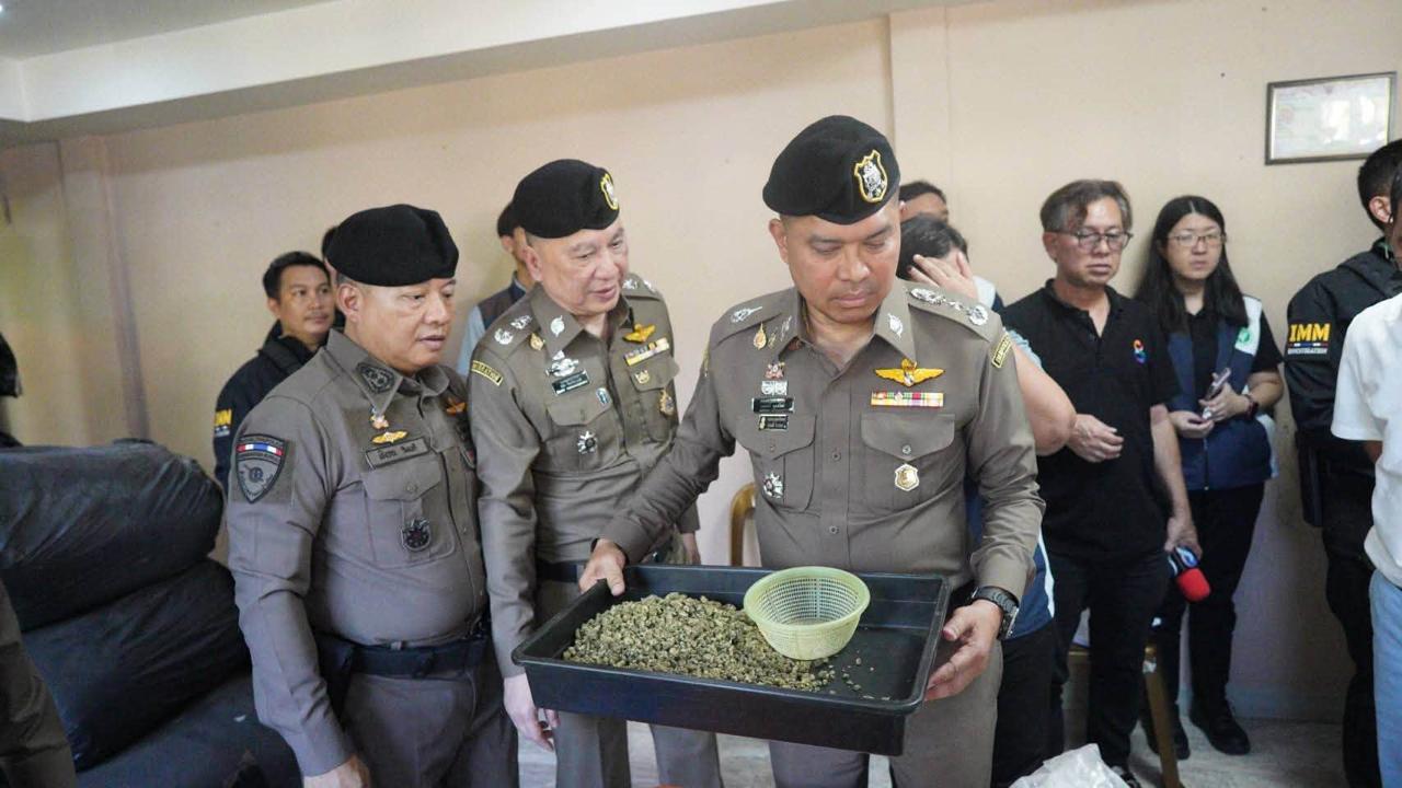 泰国移民局查获5吨大麻花 抓获5名外籍嫌犯-manila58.com