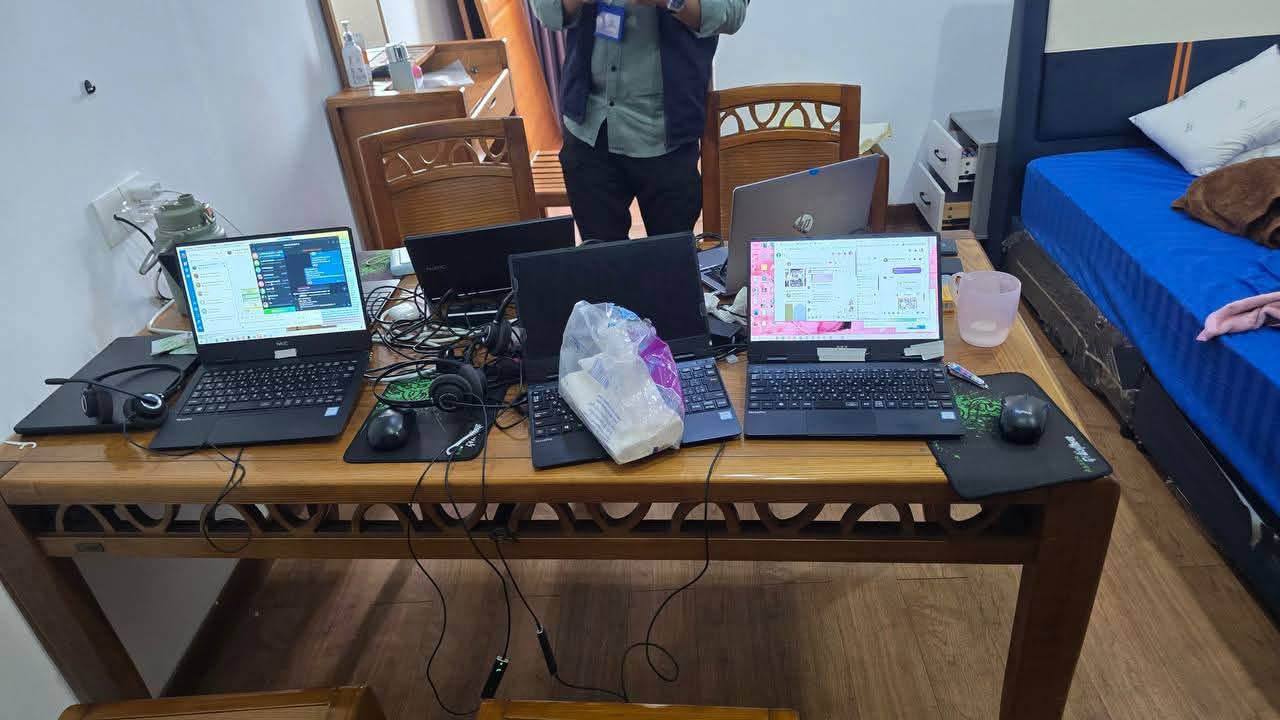 🇰🇭金边突查涉嫌网络诈骗窝点，8名越南籍人员被捕-manila58.com