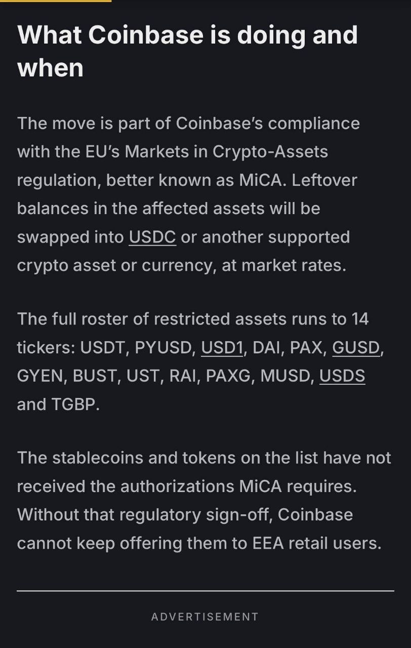 #币圈资讯：欧洲数字货币用户请注意！coinbase上的14-manila58.com