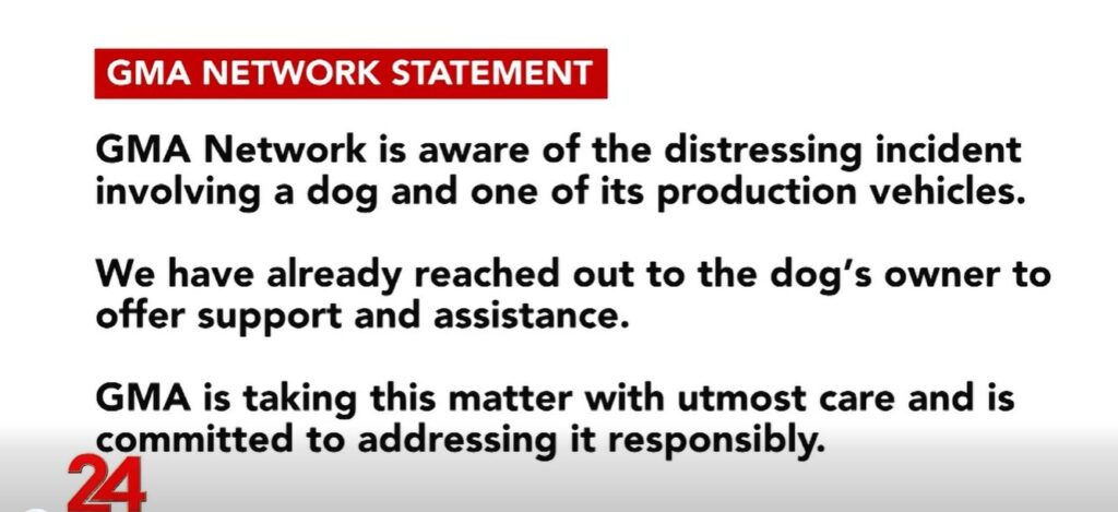 GMA Network回应制作车与狗事件承诺妥善处理-manila58.com